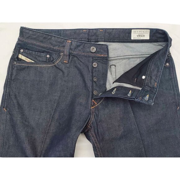 Diesel Industries Mens Viker 0088Z Dark Denim Pants Jeans 36" - Picture 4 of 11